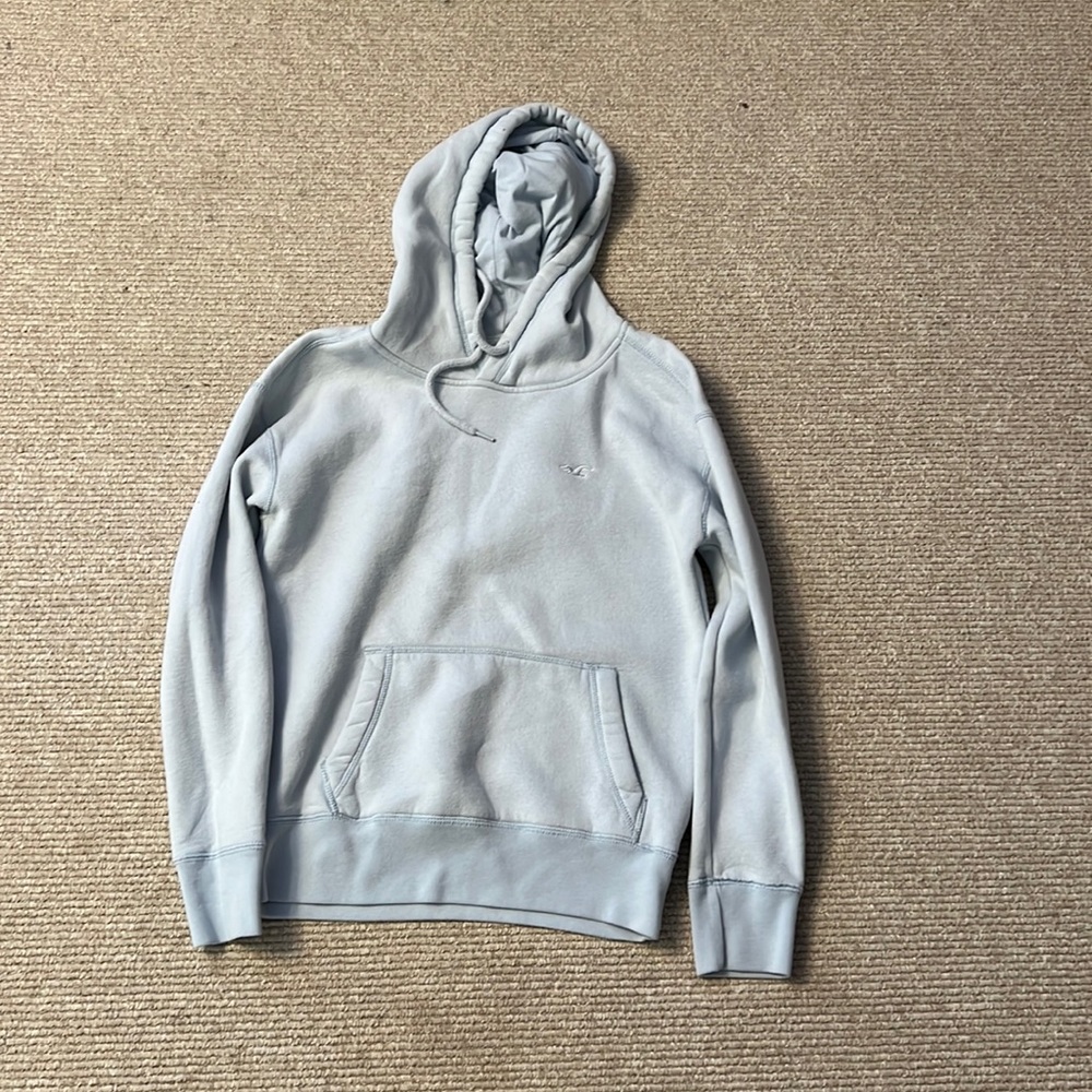 sky blue hollister hoodie